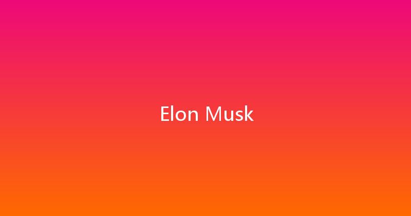 Elon Musk 