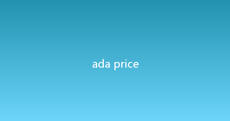 ada price 